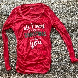 Christmas maternity long sleeve